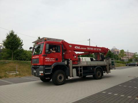 Aareon 35m Hubsteiger mit 25m Auslage nach rechts