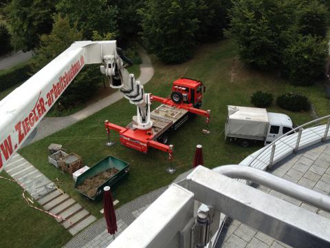 Wartung Deutsche Bundesbank - 42m Hubsteiger